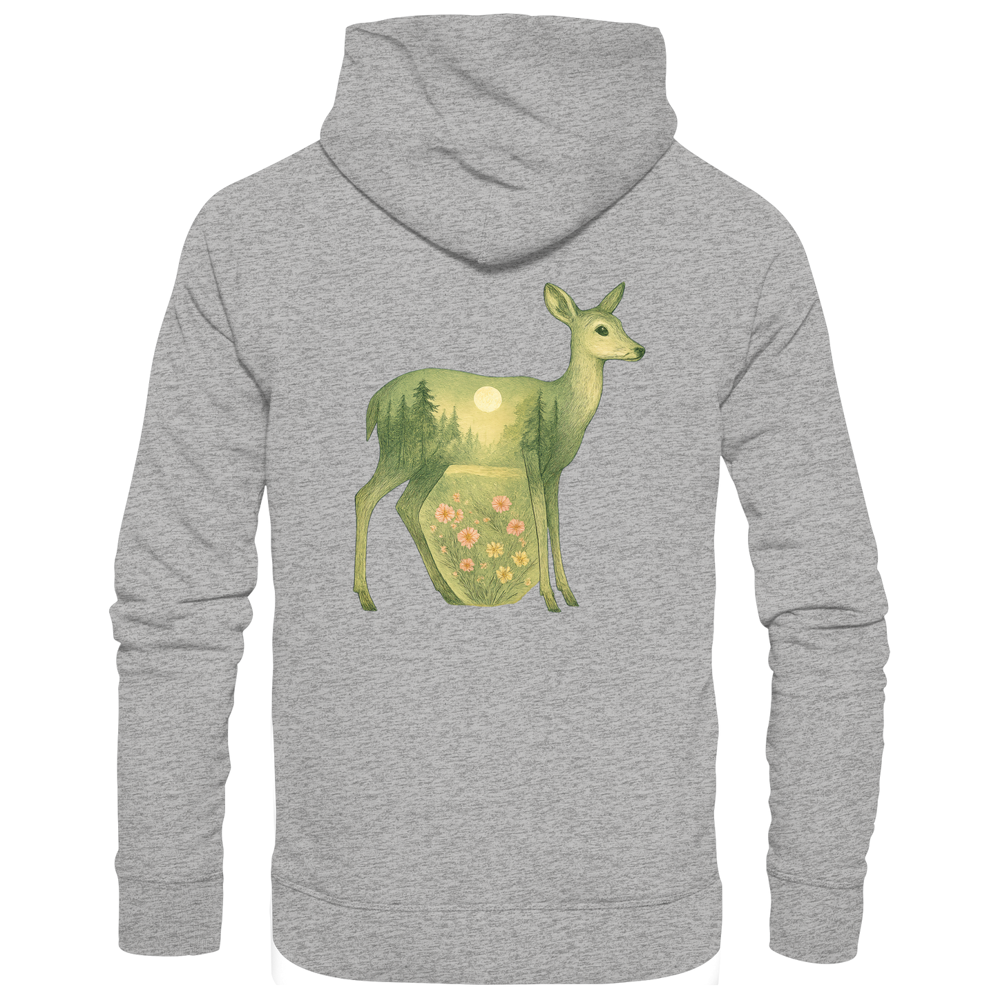Deer – Spirit of Grace - Organic Hoodie