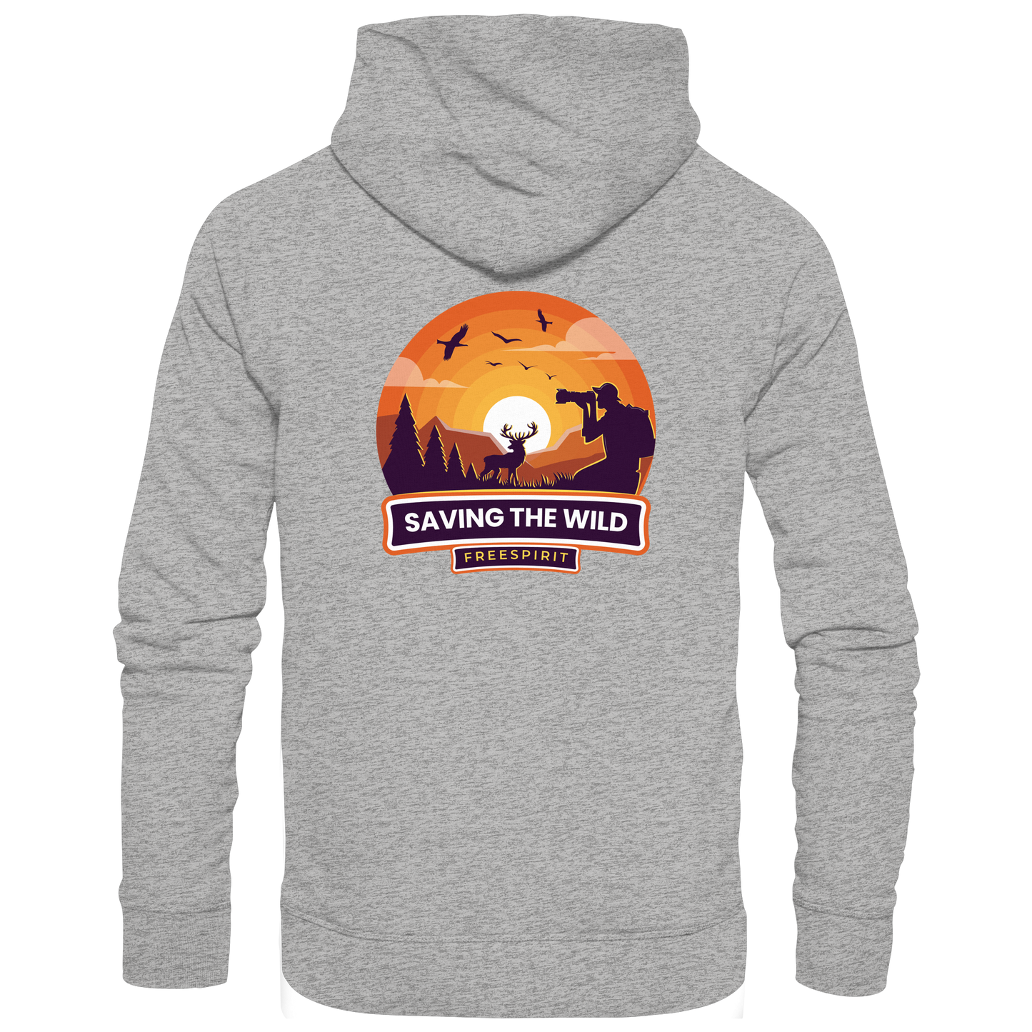 SAVING THE WILD – Freespirit Sunset - Organic Hoodie