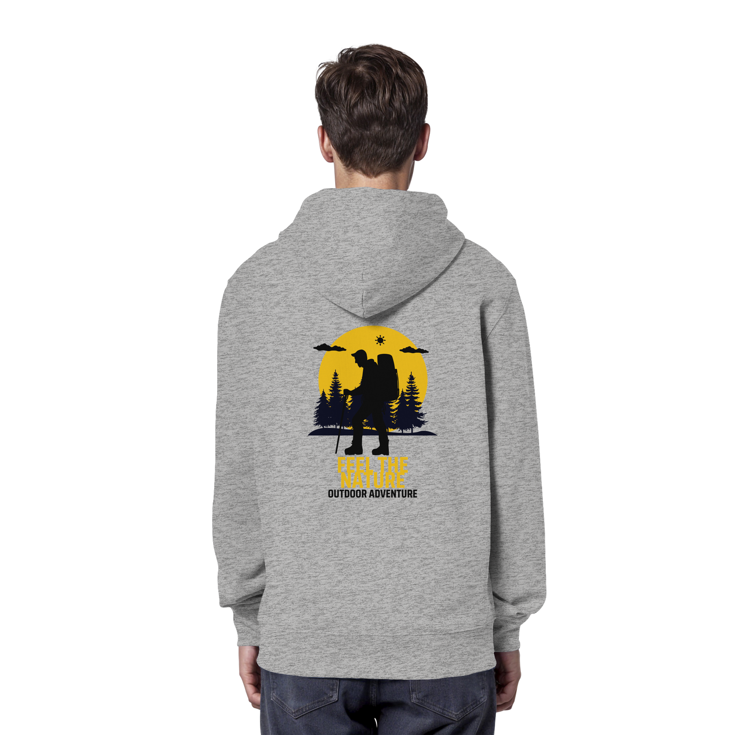 FEEL THE NATURE – Outdoor Adventure - Organic Hoodie