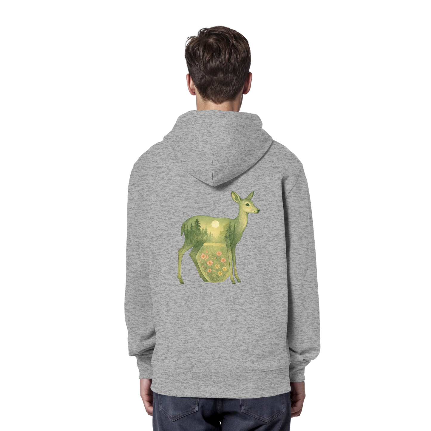 Deer – Spirit of Grace - Organic Hoodie