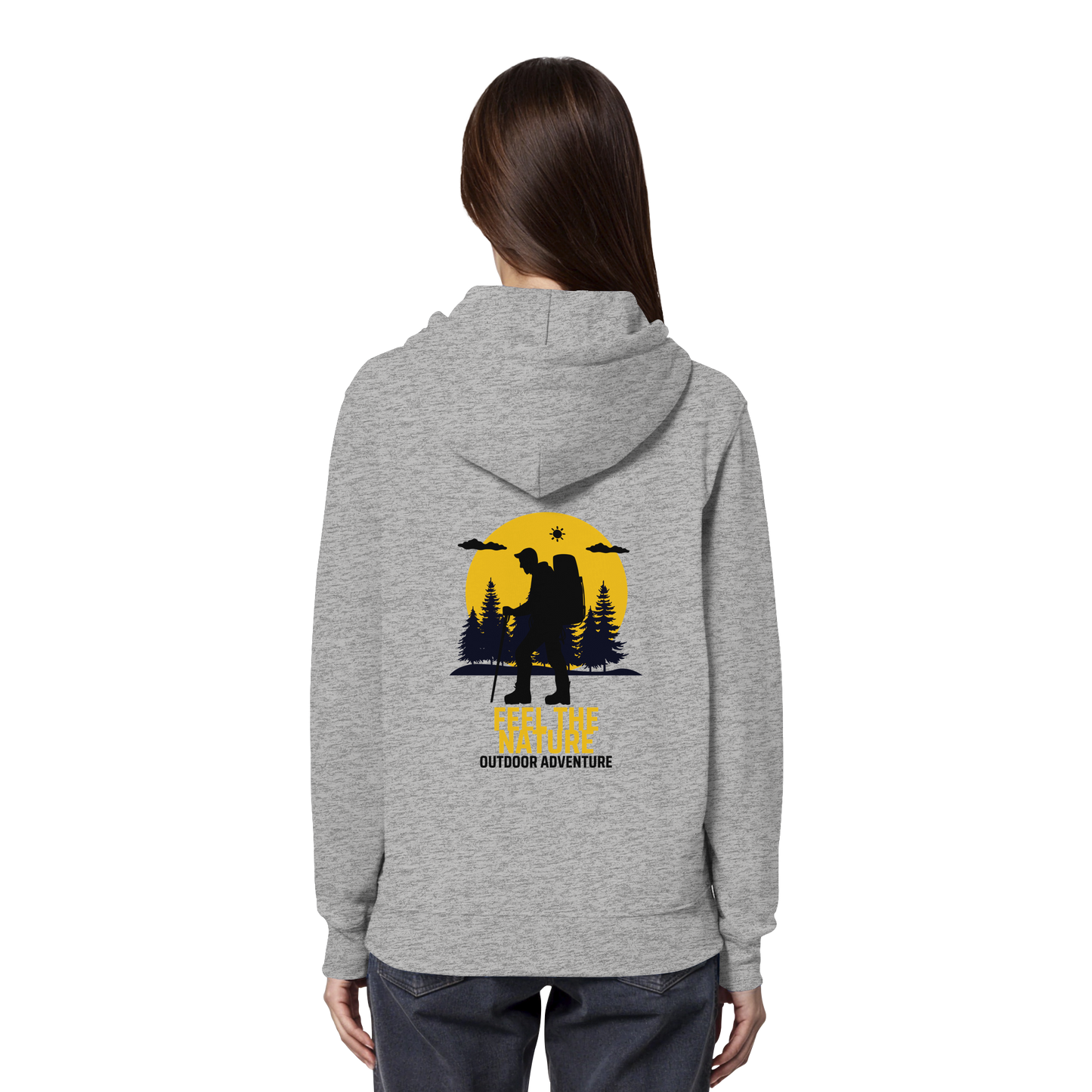 FEEL THE NATURE – Outdoor Adventure - Organic Hoodie