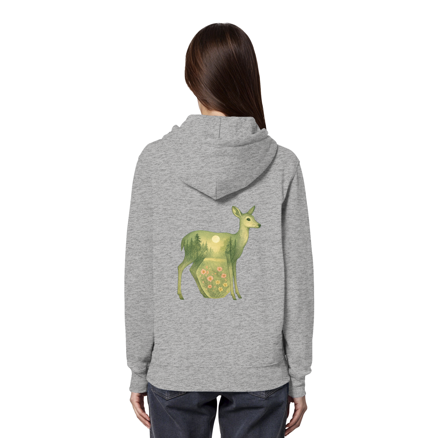 Deer – Spirit of Grace - Organic Hoodie
