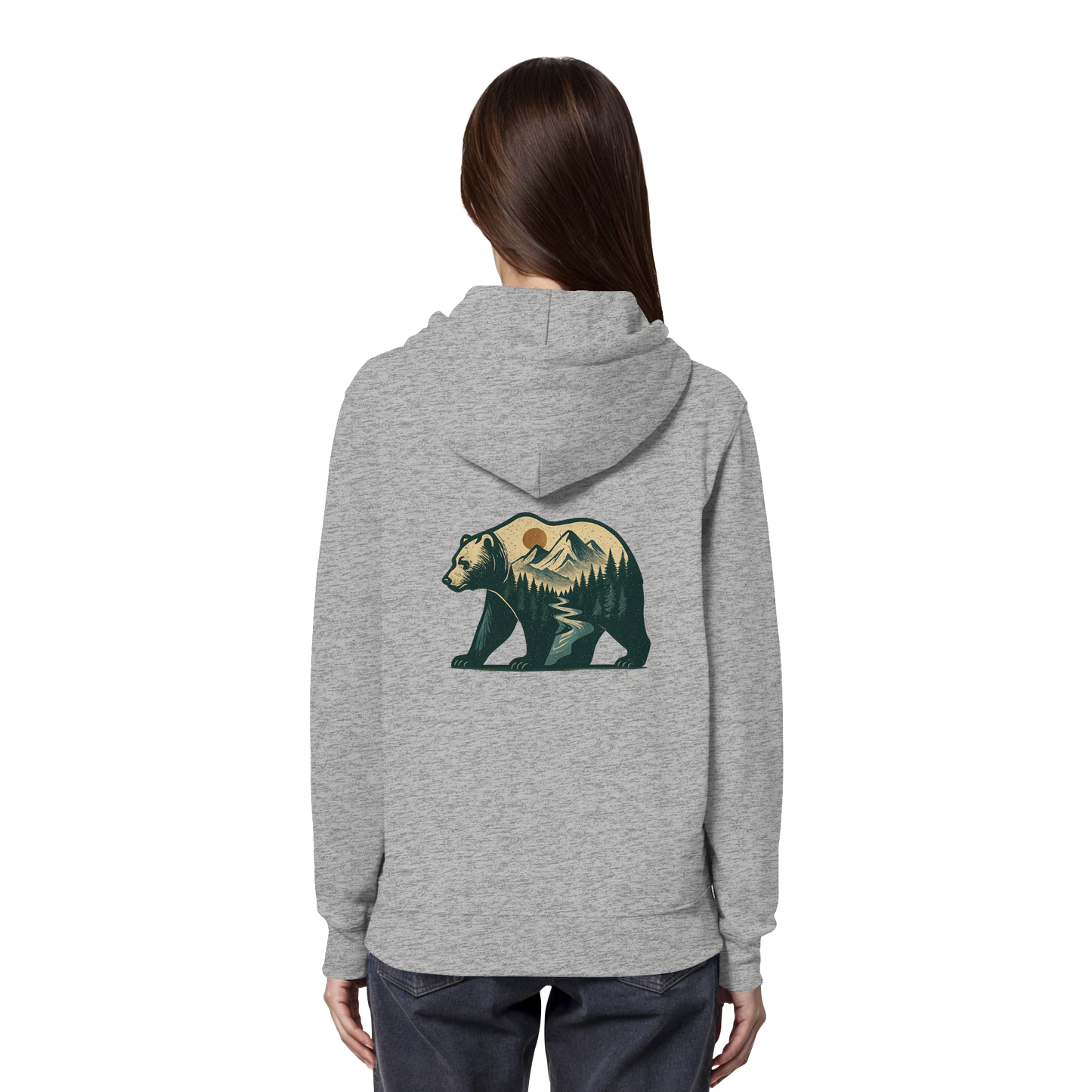 Bear – Spirit of Power - Organic Hoodie