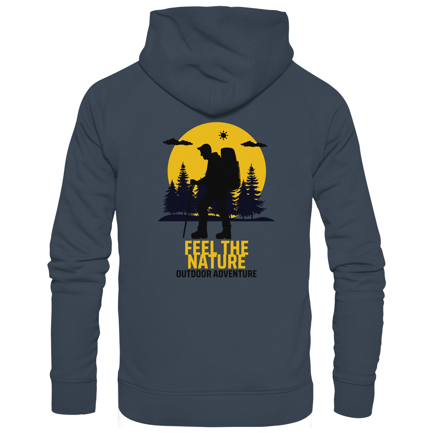 FEEL THE NATURE – Outdoor Adventure - Organic Hoodie