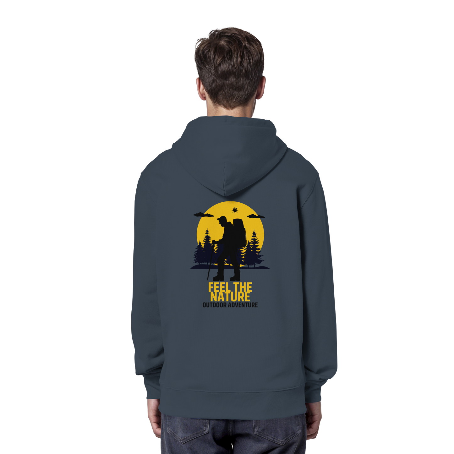 FEEL THE NATURE – Outdoor Adventure - Organic Hoodie
