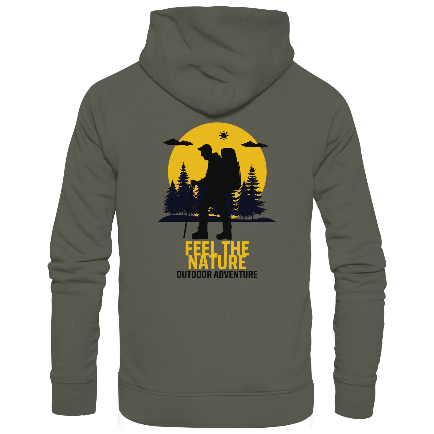 FEEL THE NATURE – Outdoor Adventure - Organic Hoodie