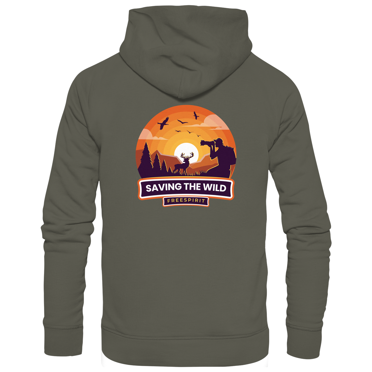 SAVING THE WILD – Freespirit Sunset - Organic Hoodie