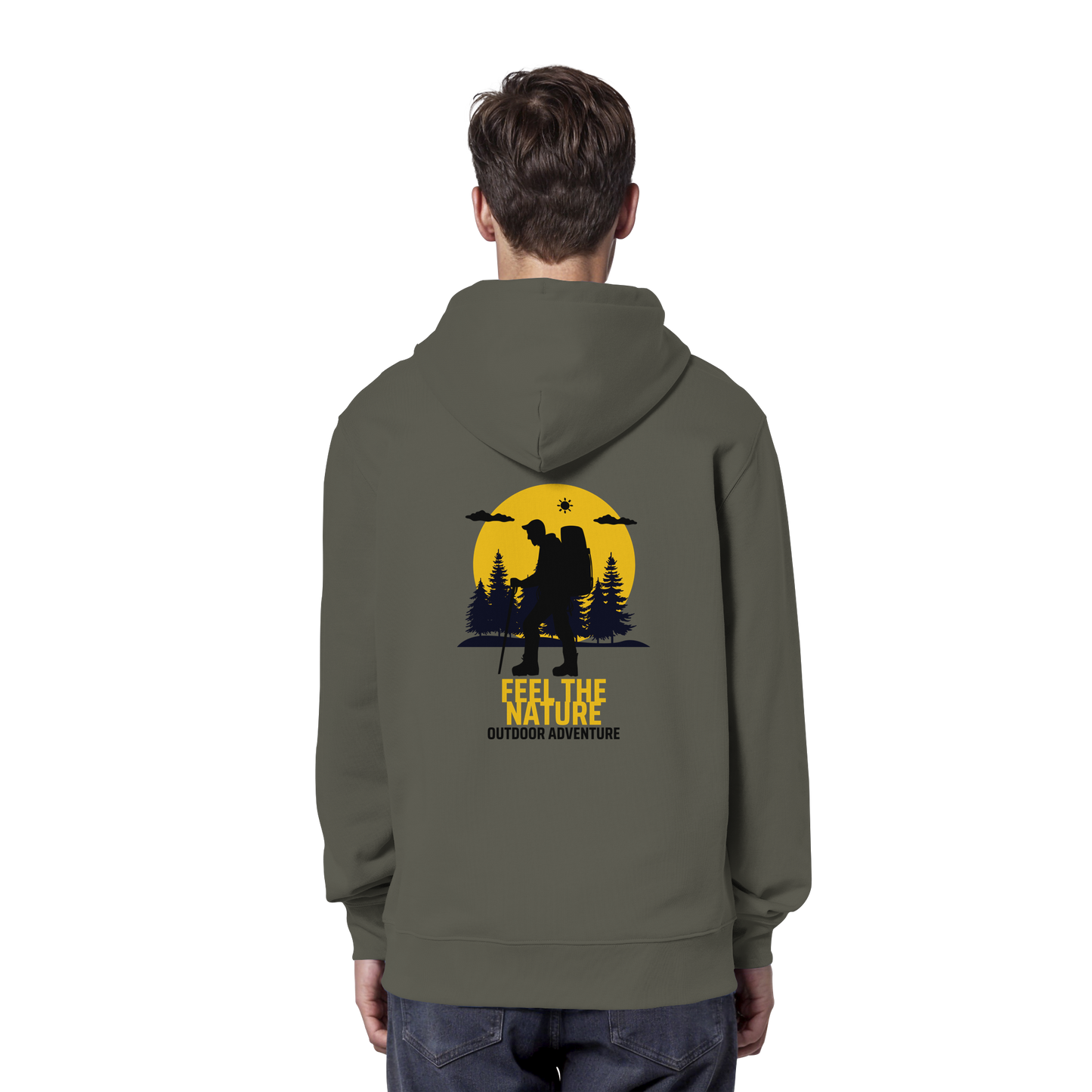 FEEL THE NATURE – Outdoor Adventure - Organic Hoodie