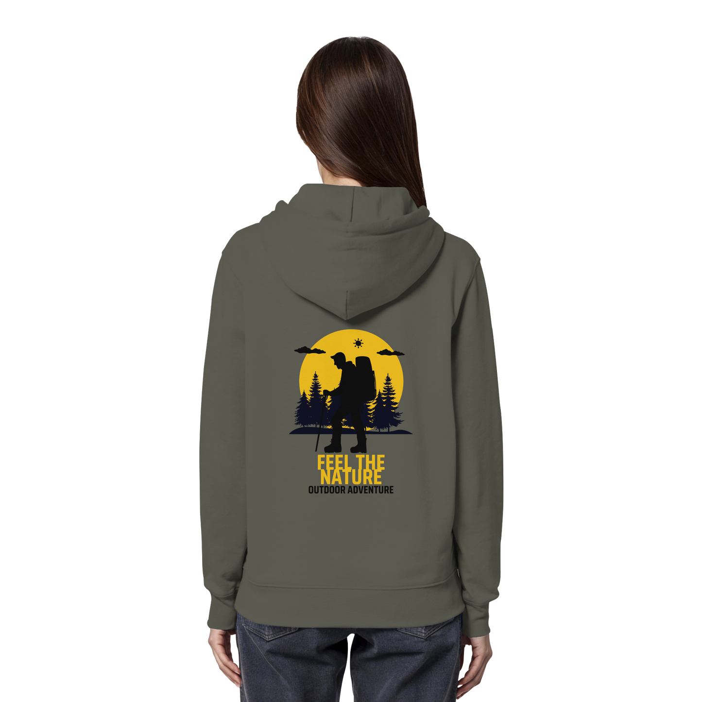 FEEL THE NATURE – Outdoor Adventure - Organic Hoodie