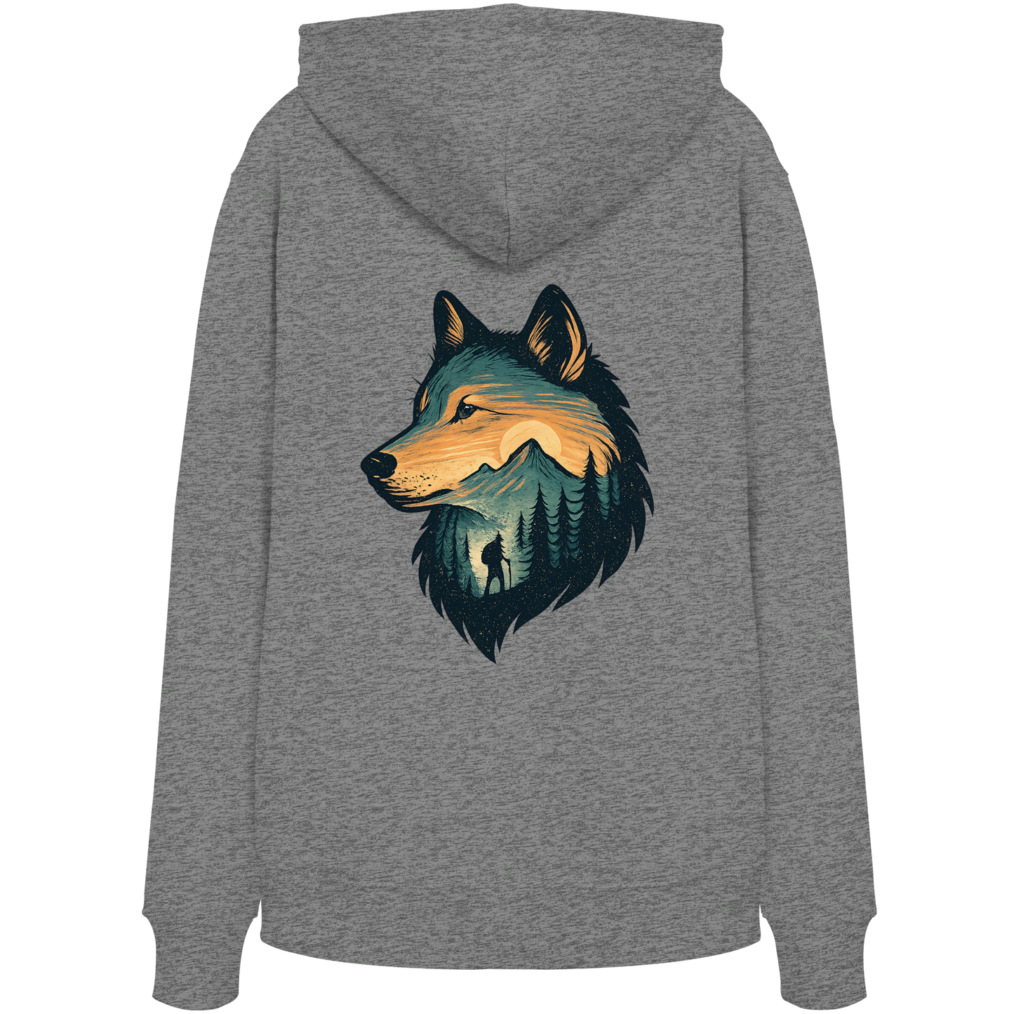 Wolf – Spirit of Adventure - Organic Hoodie