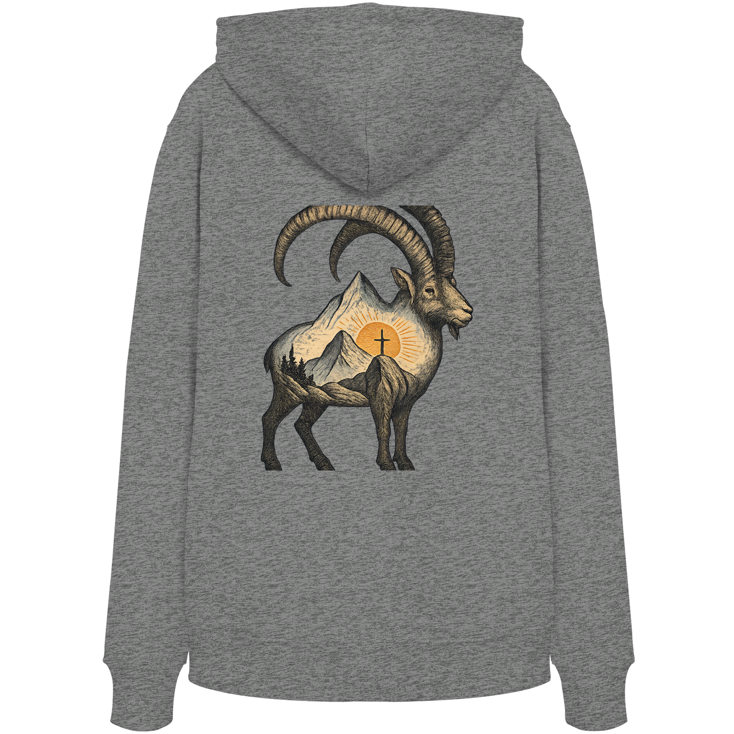 Steinbock – Spirit of Determination - Organic Hoodie