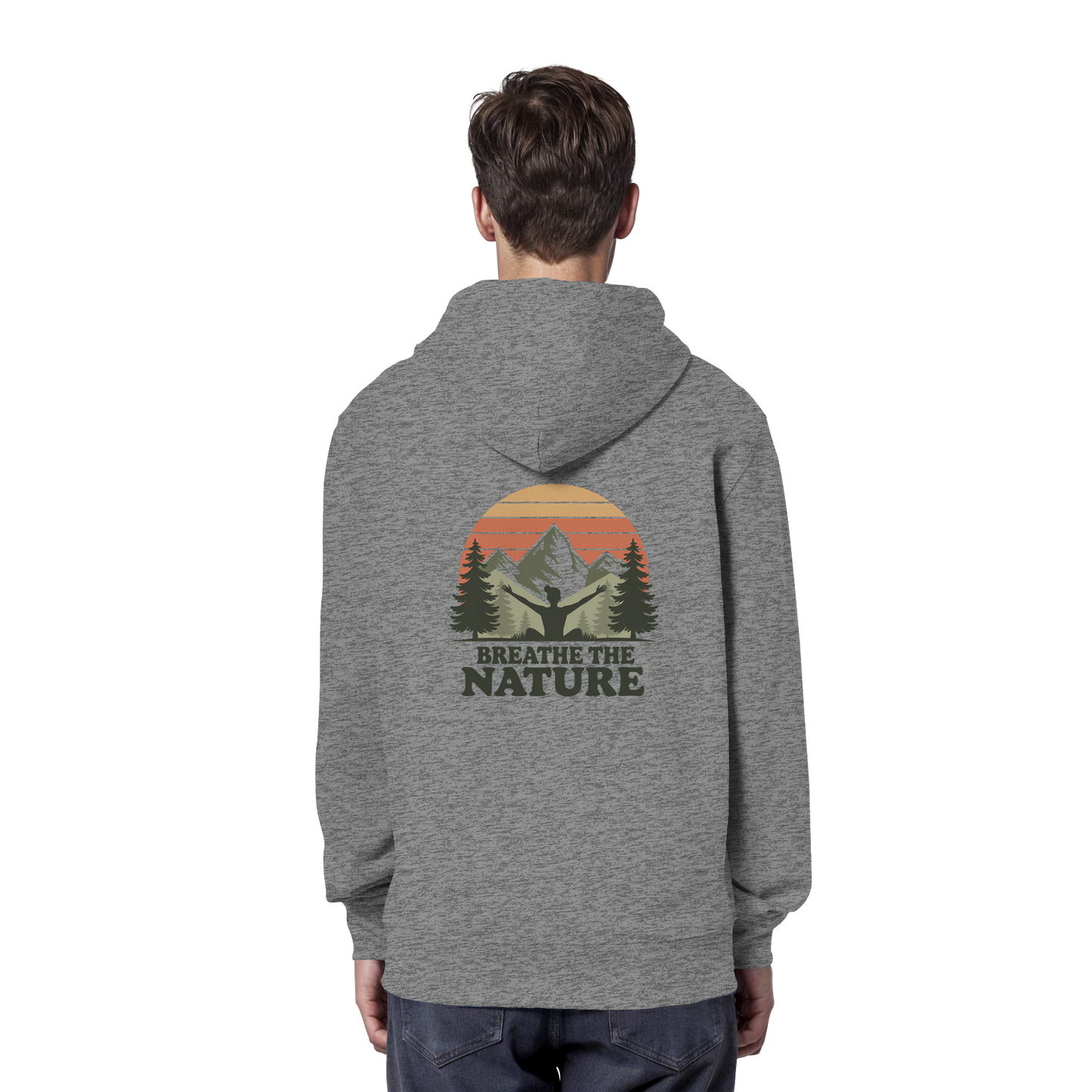 BREATHE THE NATURE - Organic Hoodie