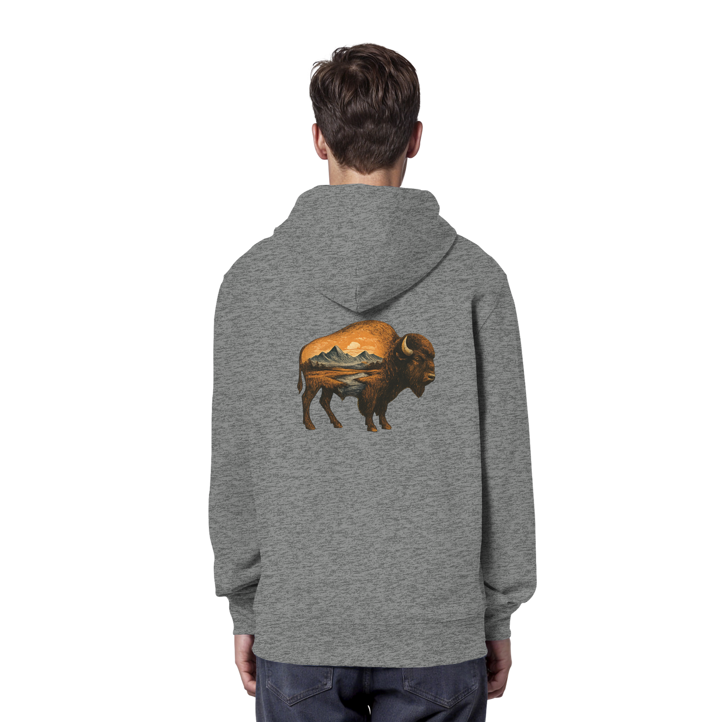 Bison – Spirit of Endurance - Organic Hoodie