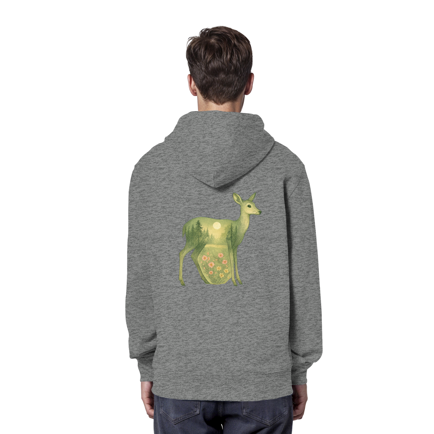 Deer – Spirit of Grace - Organic Hoodie