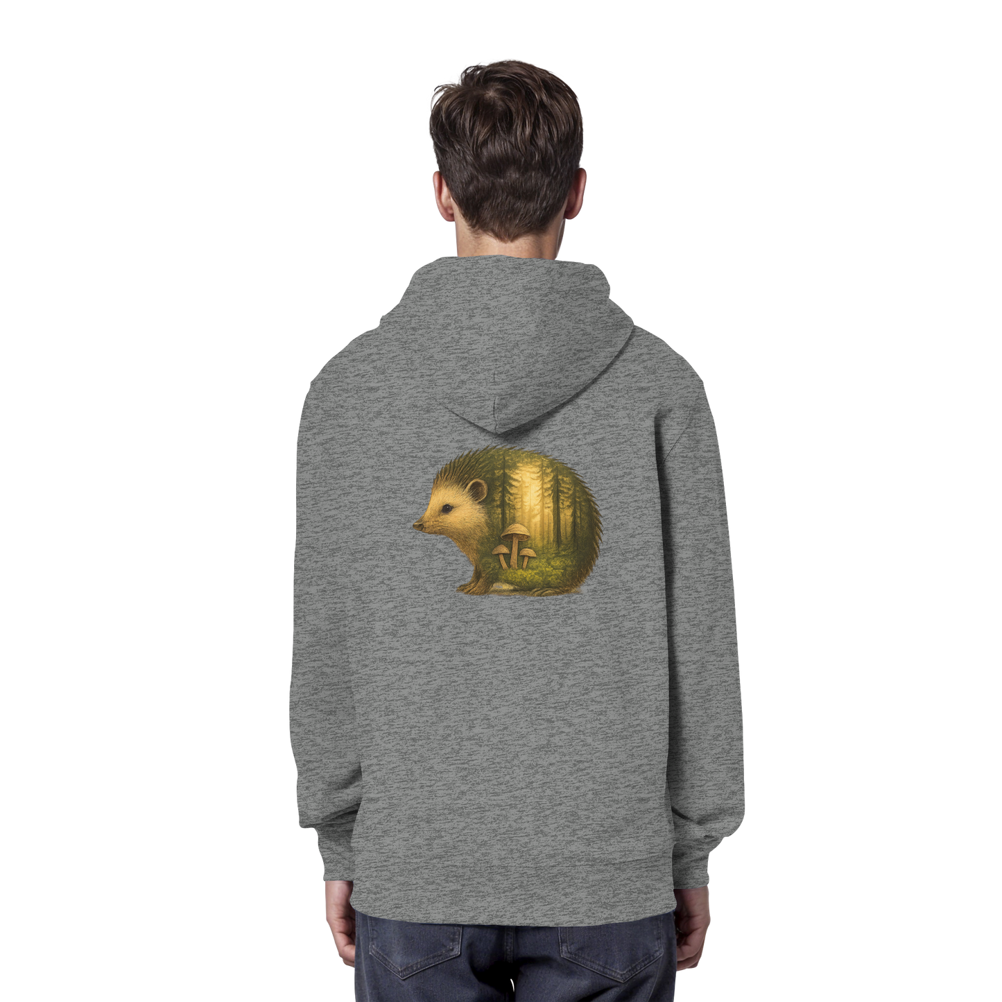 Hedgehog – Spirit of Protection - Organic Hoodie
