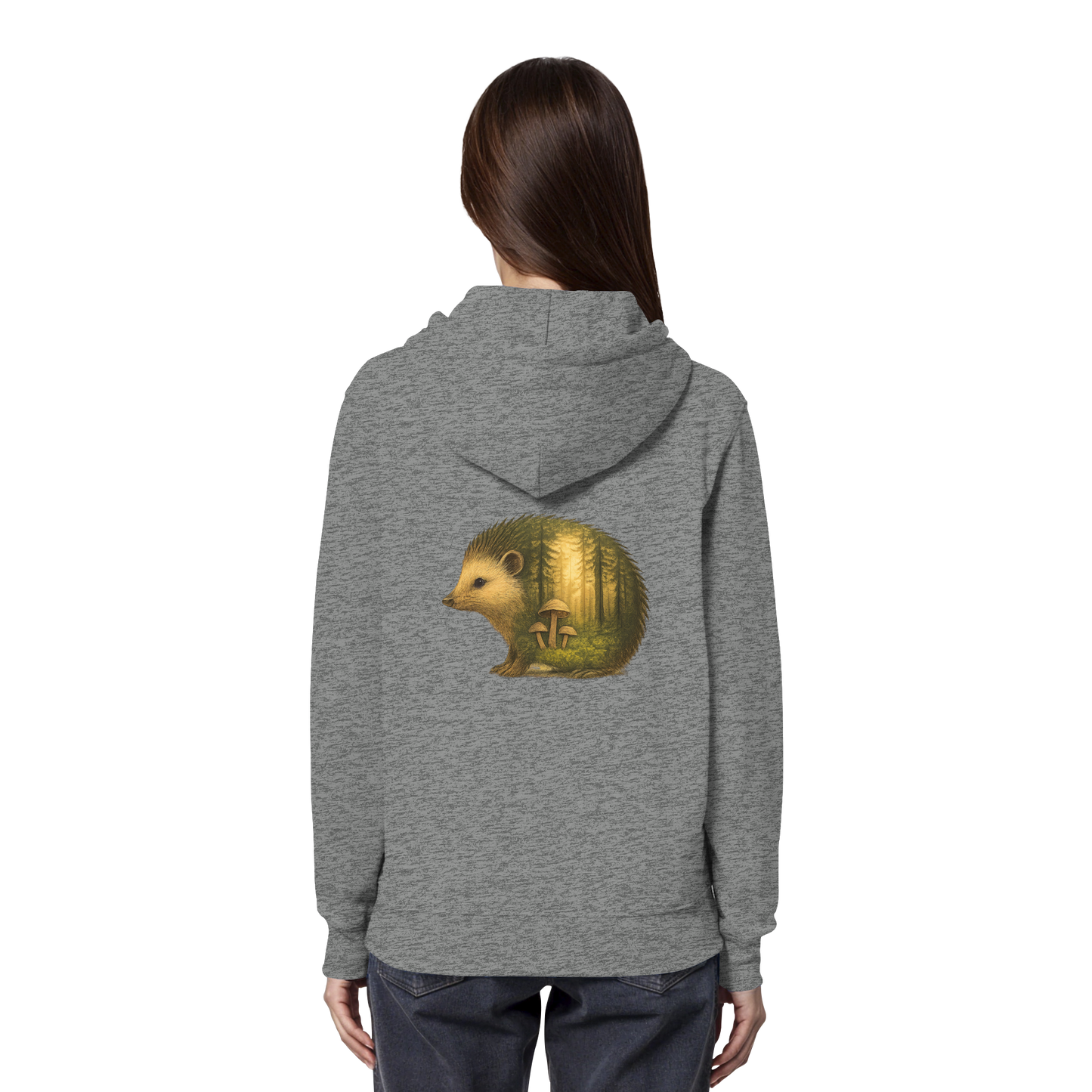 Hedgehog – Spirit of Protection - Organic Hoodie