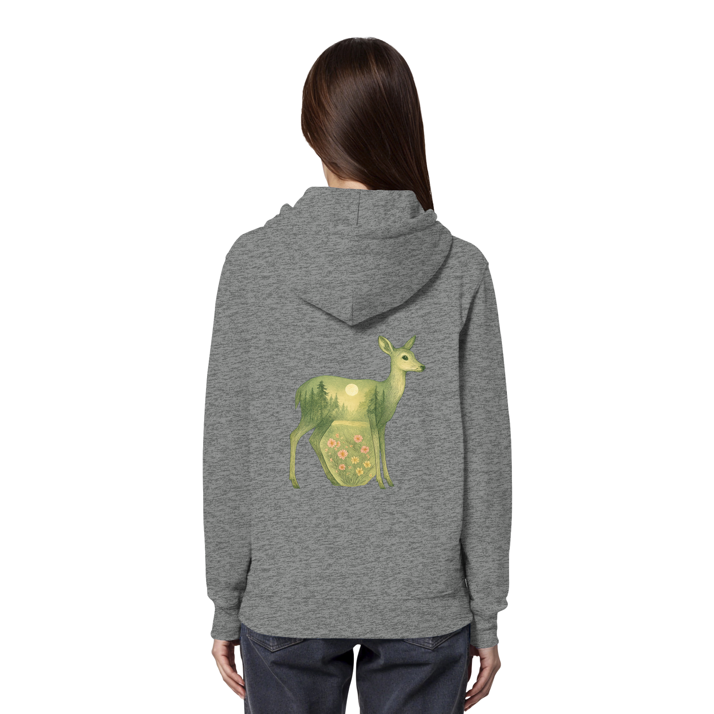 Deer – Spirit of Grace - Organic Hoodie