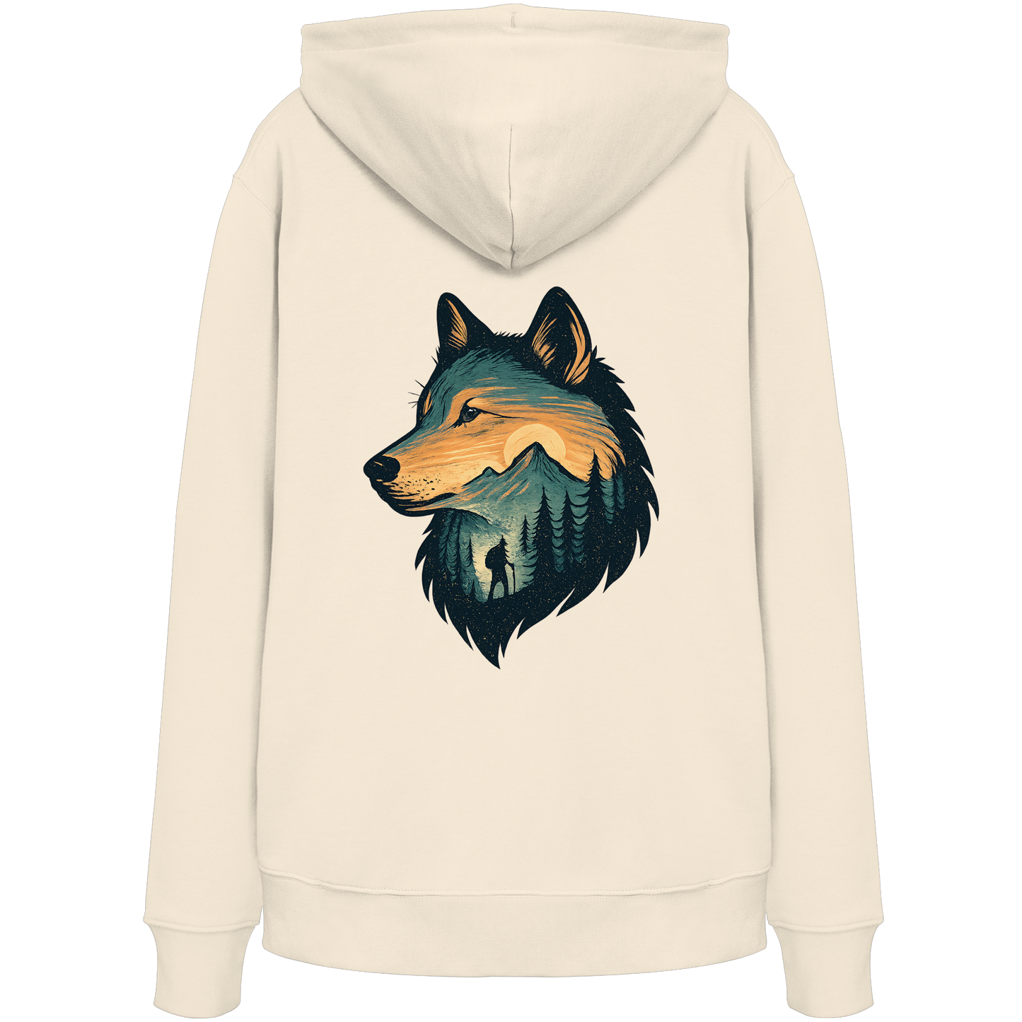 Wolf – Spirit of Adventure - Organic Hoodie