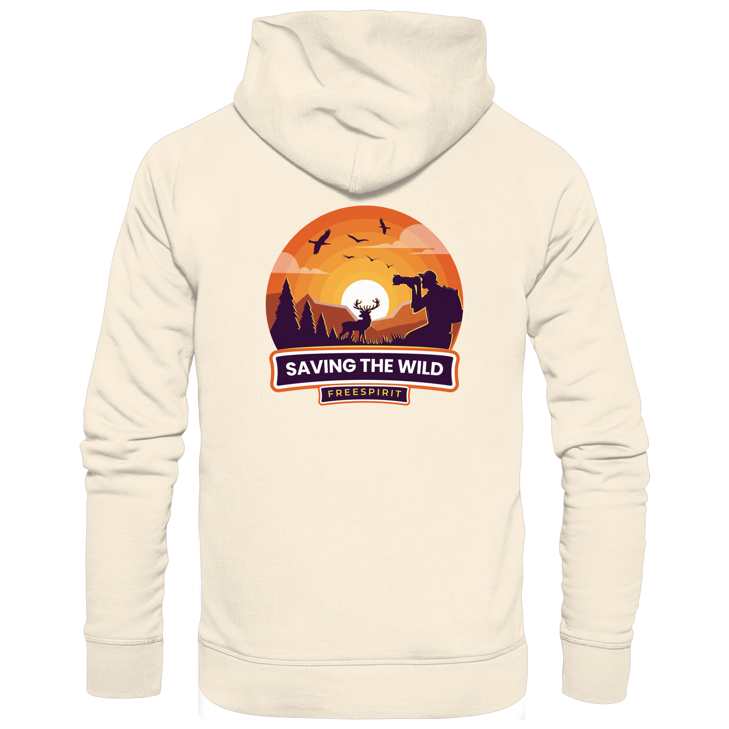 SAVING THE WILD – Freespirit Sunset - Organic Hoodie