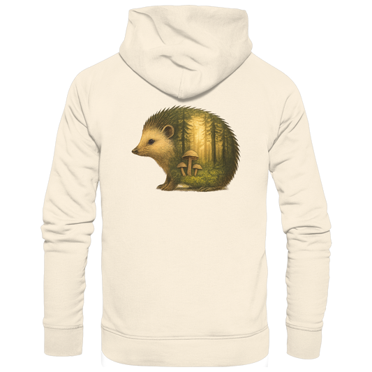 Hedgehog – Spirit of Protection - Organic Hoodie