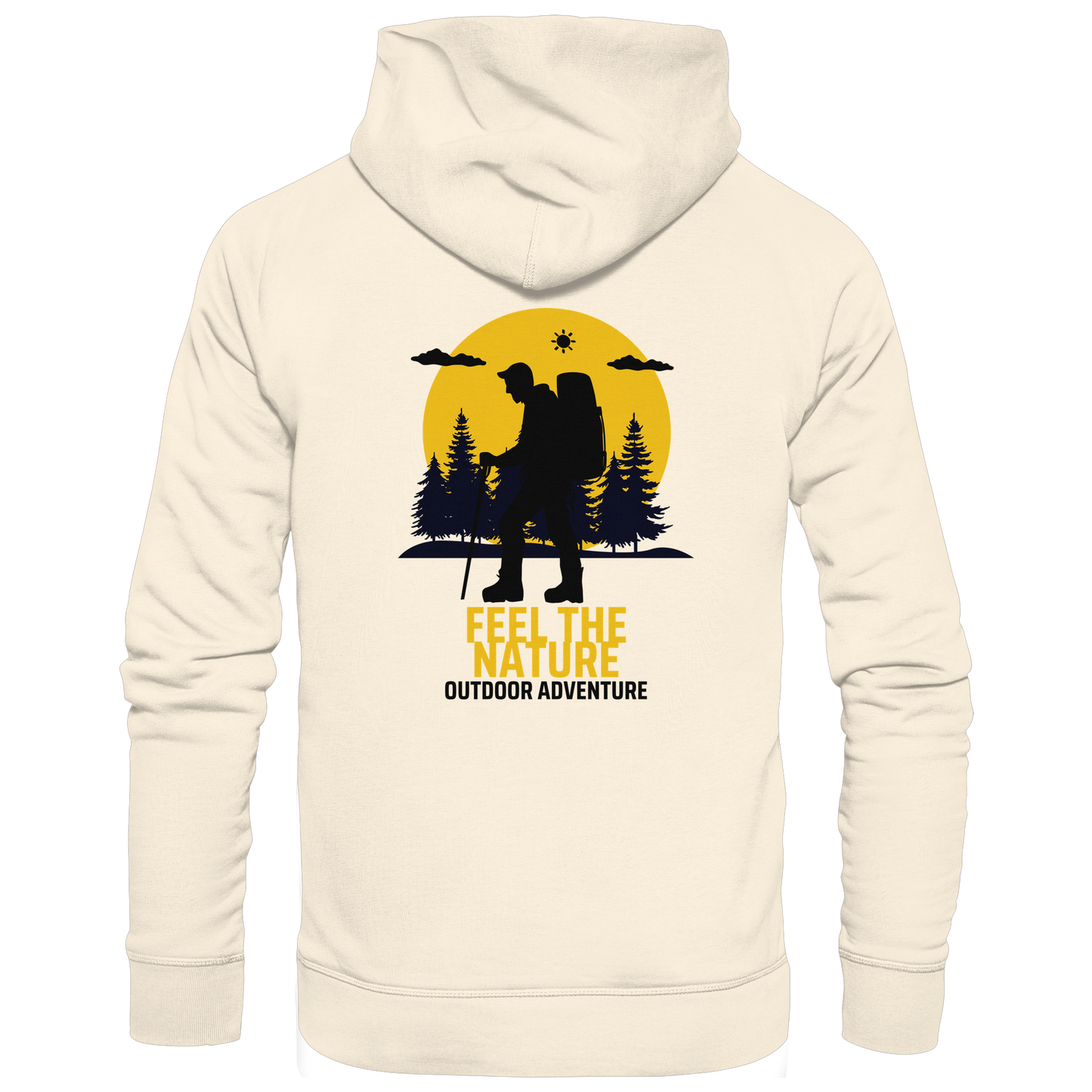 FEEL THE NATURE – Outdoor Adventure - Organic Hoodie