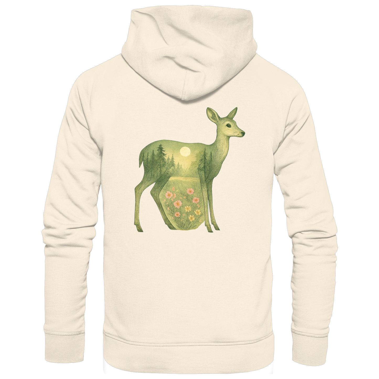 Deer – Spirit of Grace - Organic Hoodie