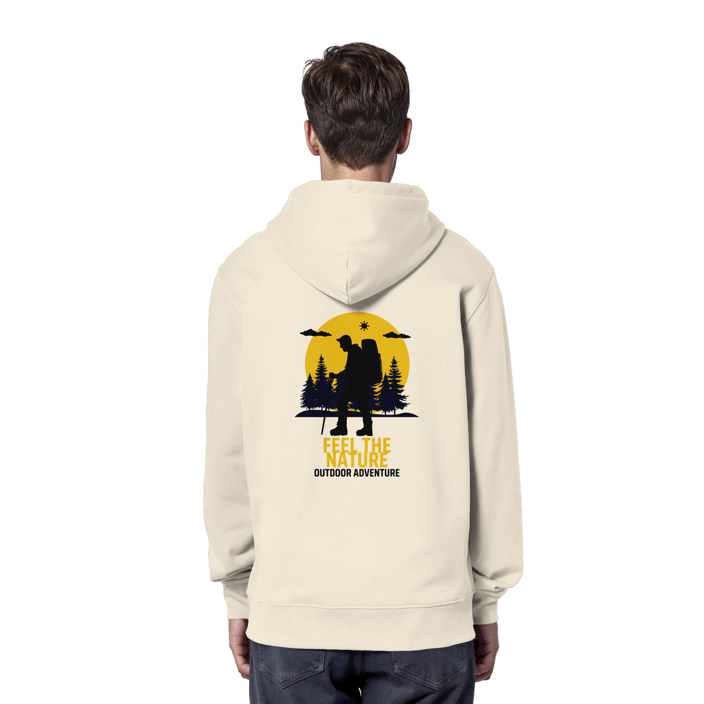 FEEL THE NATURE – Outdoor Adventure - Organic Hoodie