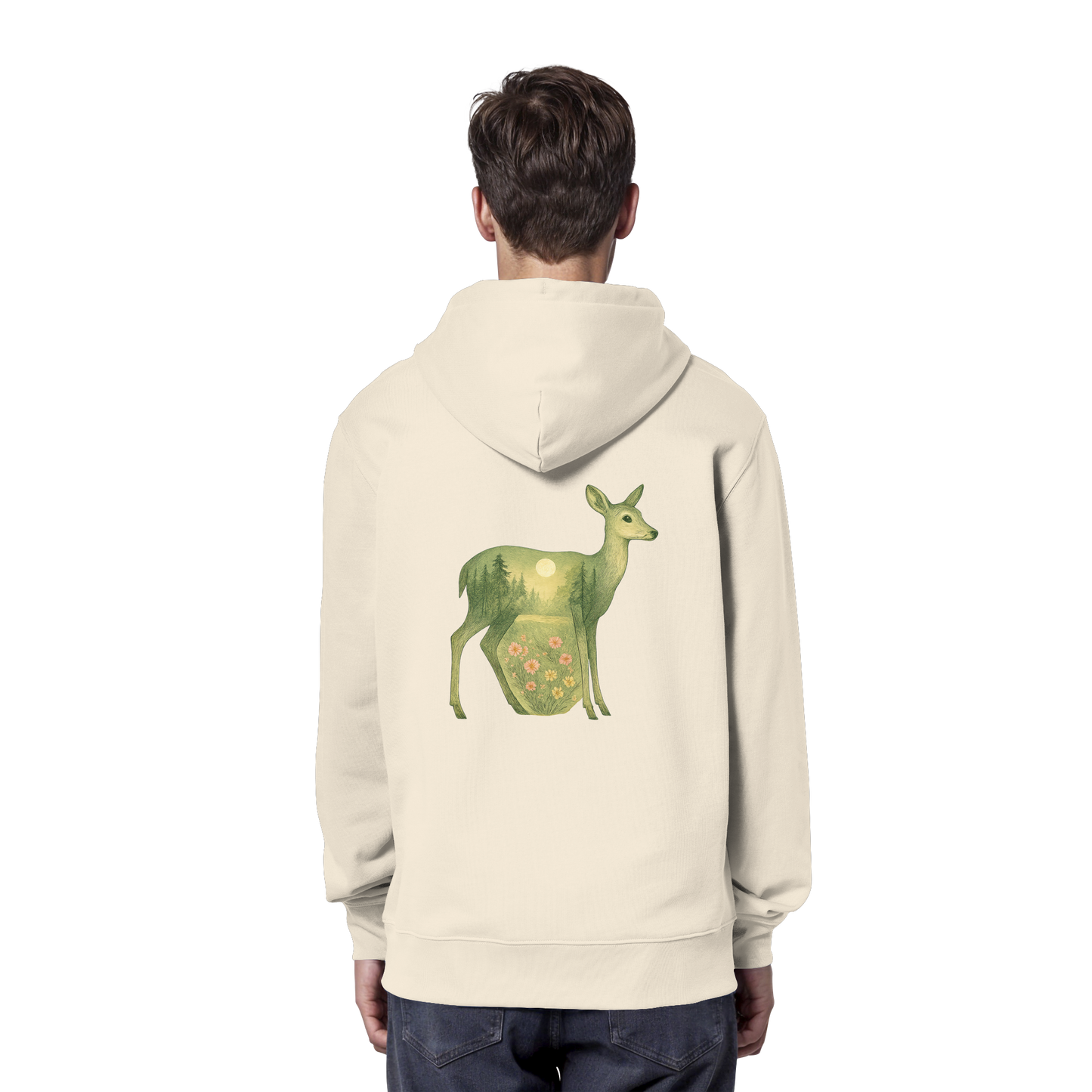 Deer – Spirit of Grace - Organic Hoodie