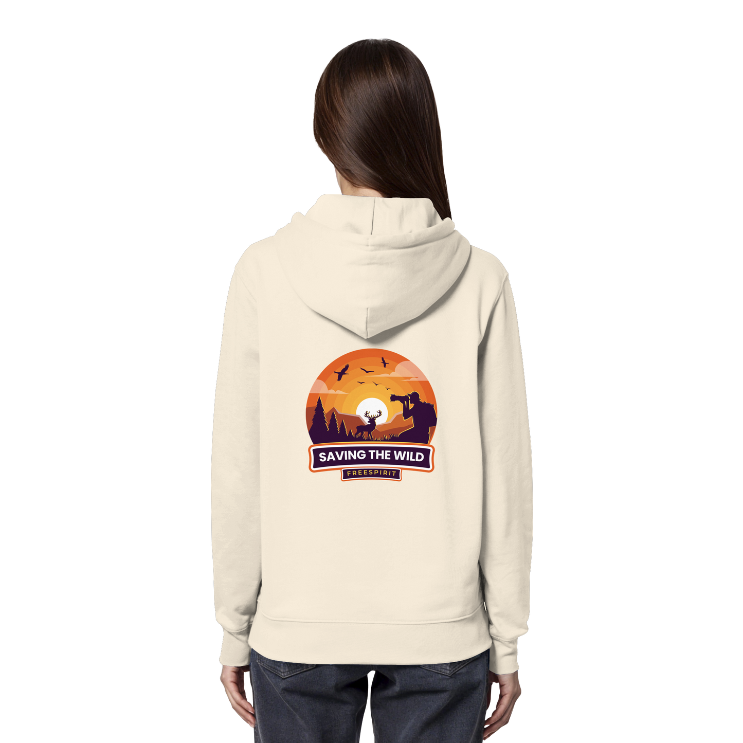 SAVING THE WILD – Freespirit Sunset - Organic Hoodie
