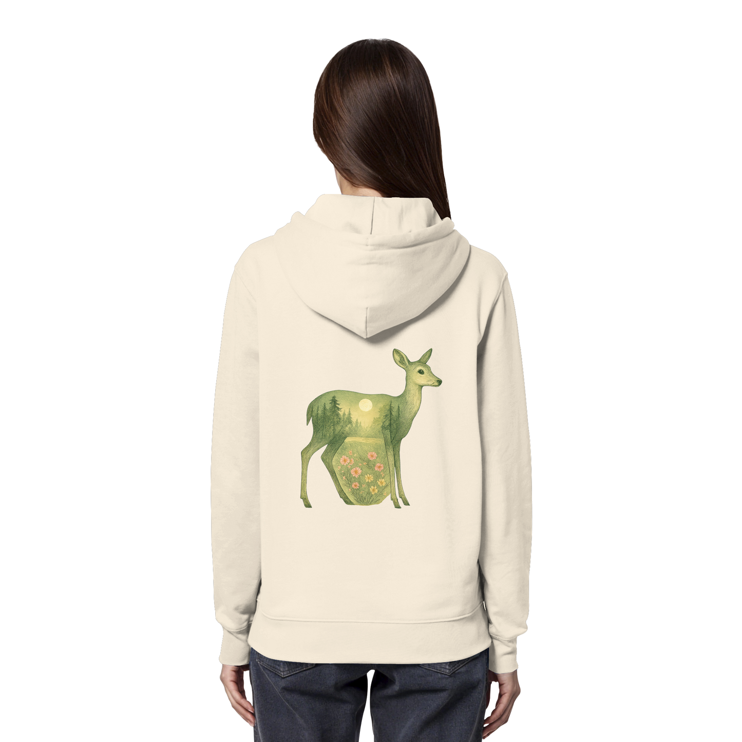 Deer – Spirit of Grace - Organic Hoodie