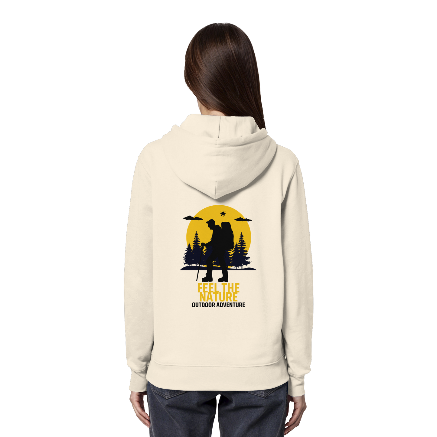 FEEL THE NATURE – Outdoor Adventure - Organic Hoodie