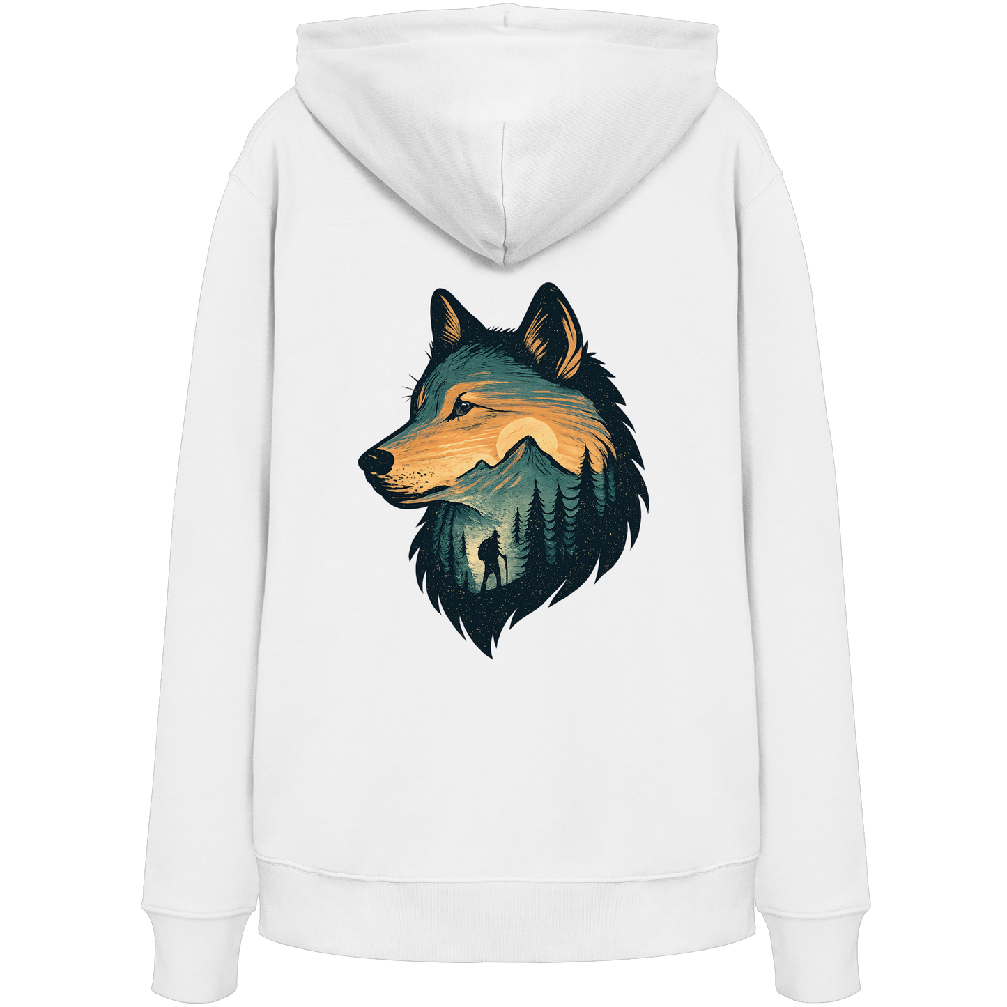 Wolf – Spirit of Adventure - Organic Hoodie