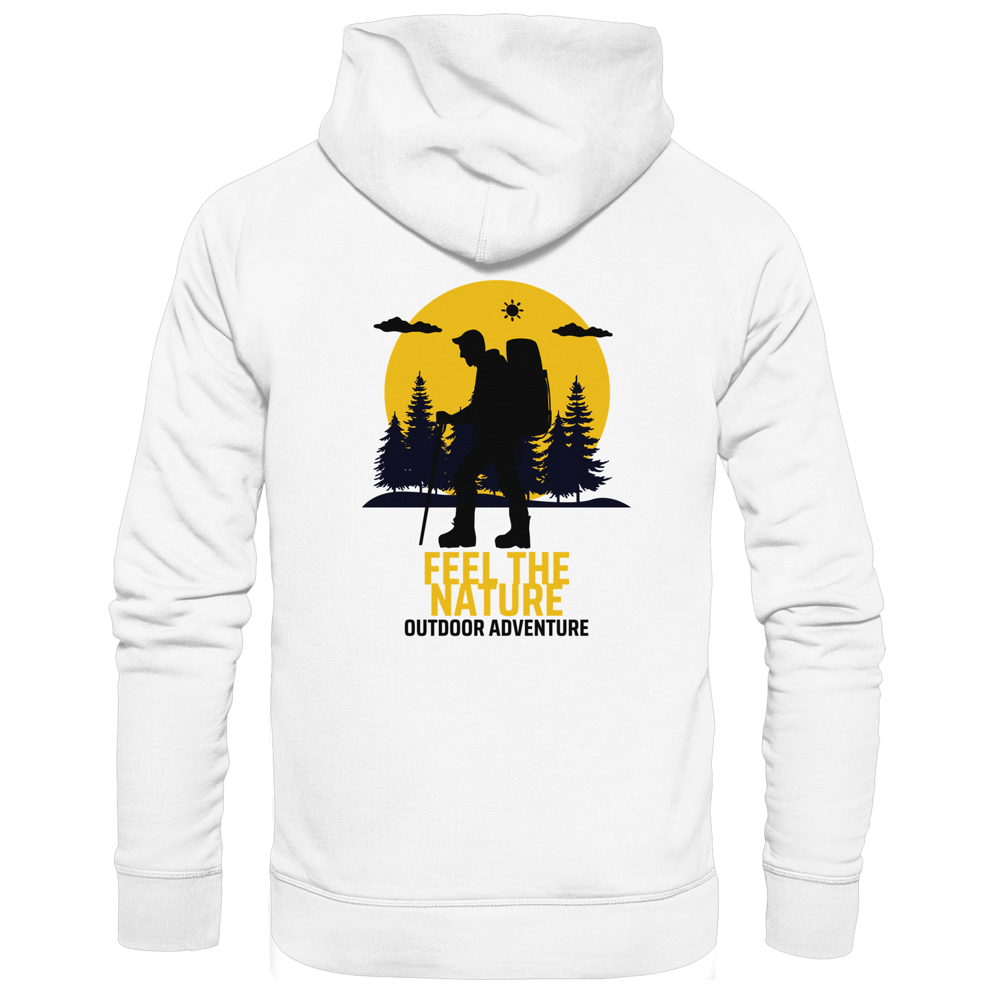 FEEL THE NATURE – Outdoor Adventure - Organic Hoodie