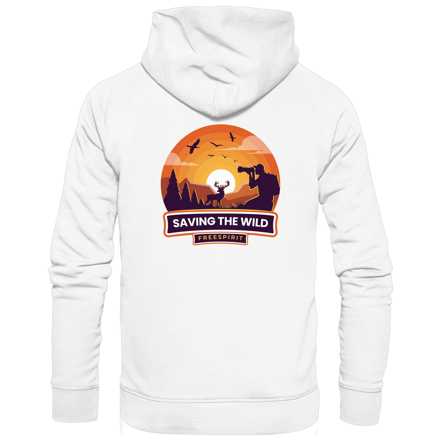 SAVING THE WILD – Freespirit Sunset - Organic Hoodie