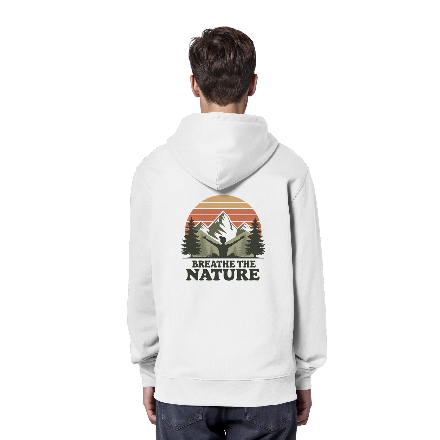BREATHE THE NATURE - Organic Hoodie
