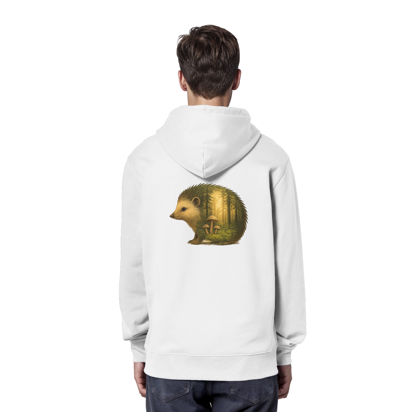 Hedgehog – Spirit of Protection - Organic Hoodie