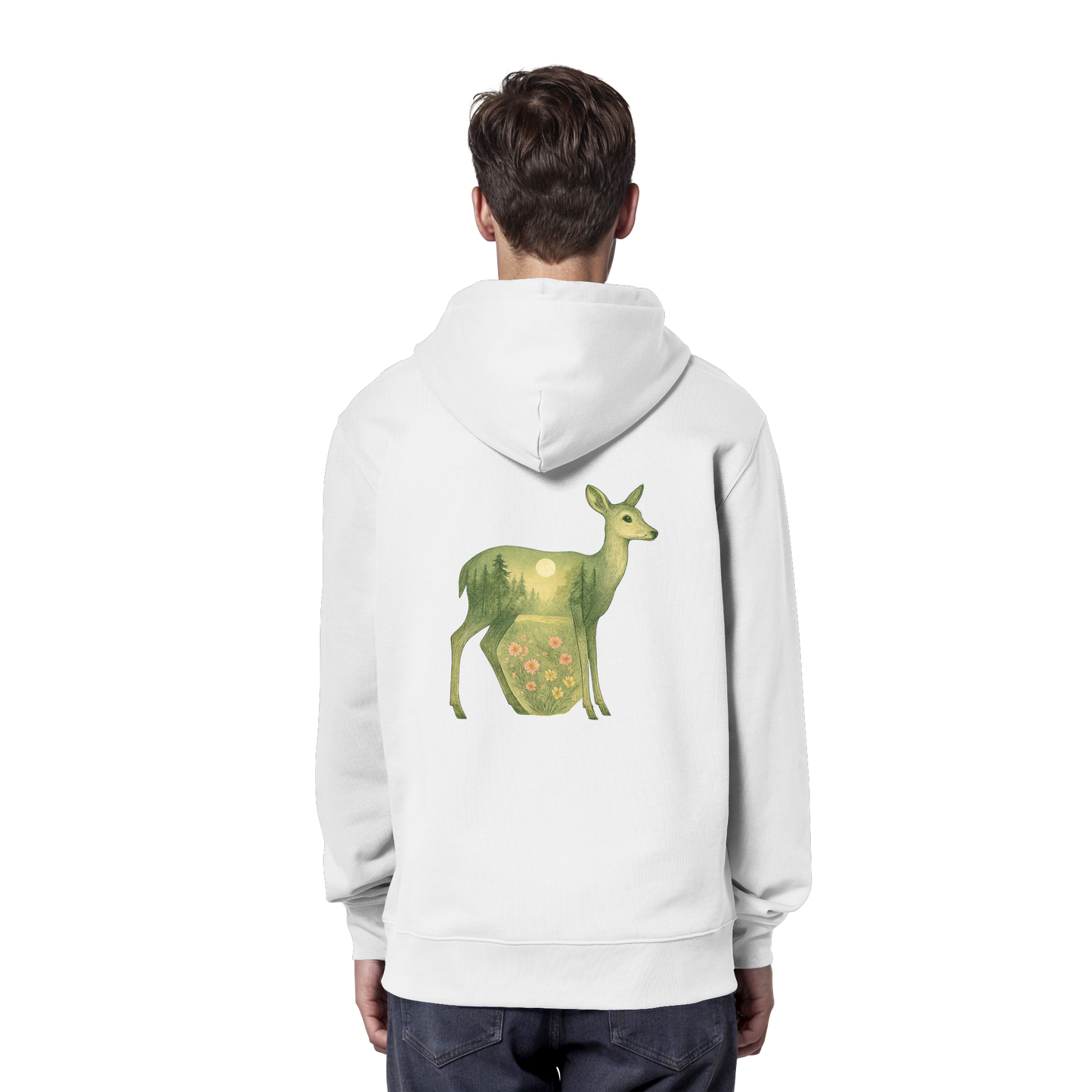 Deer – Spirit of Grace - Organic Hoodie
