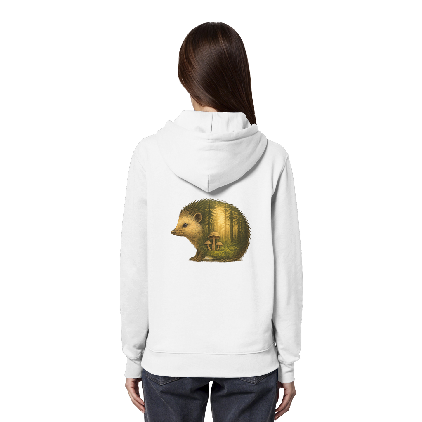 Hedgehog – Spirit of Protection - Organic Hoodie