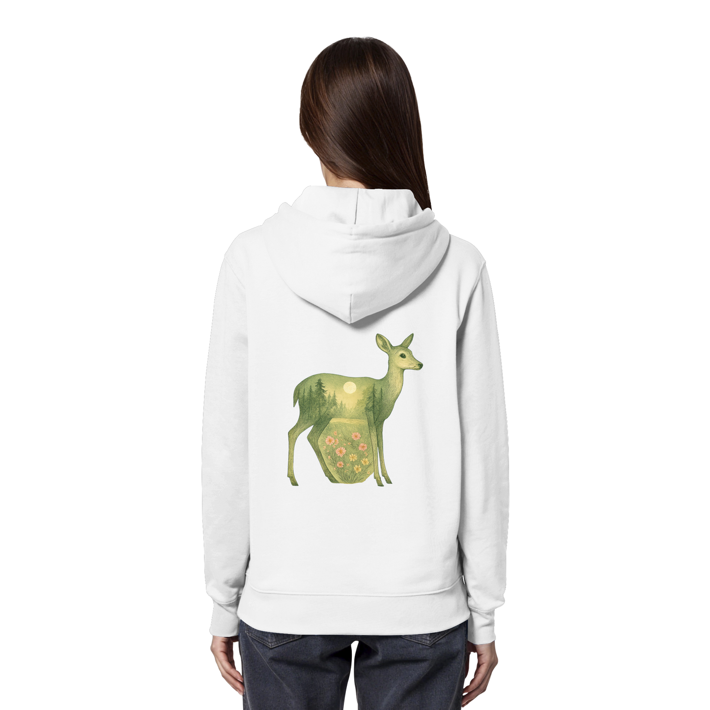 Deer – Spirit of Grace - Organic Hoodie