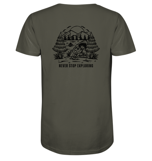 Never Stop Exploring Dog - Organic Shirt