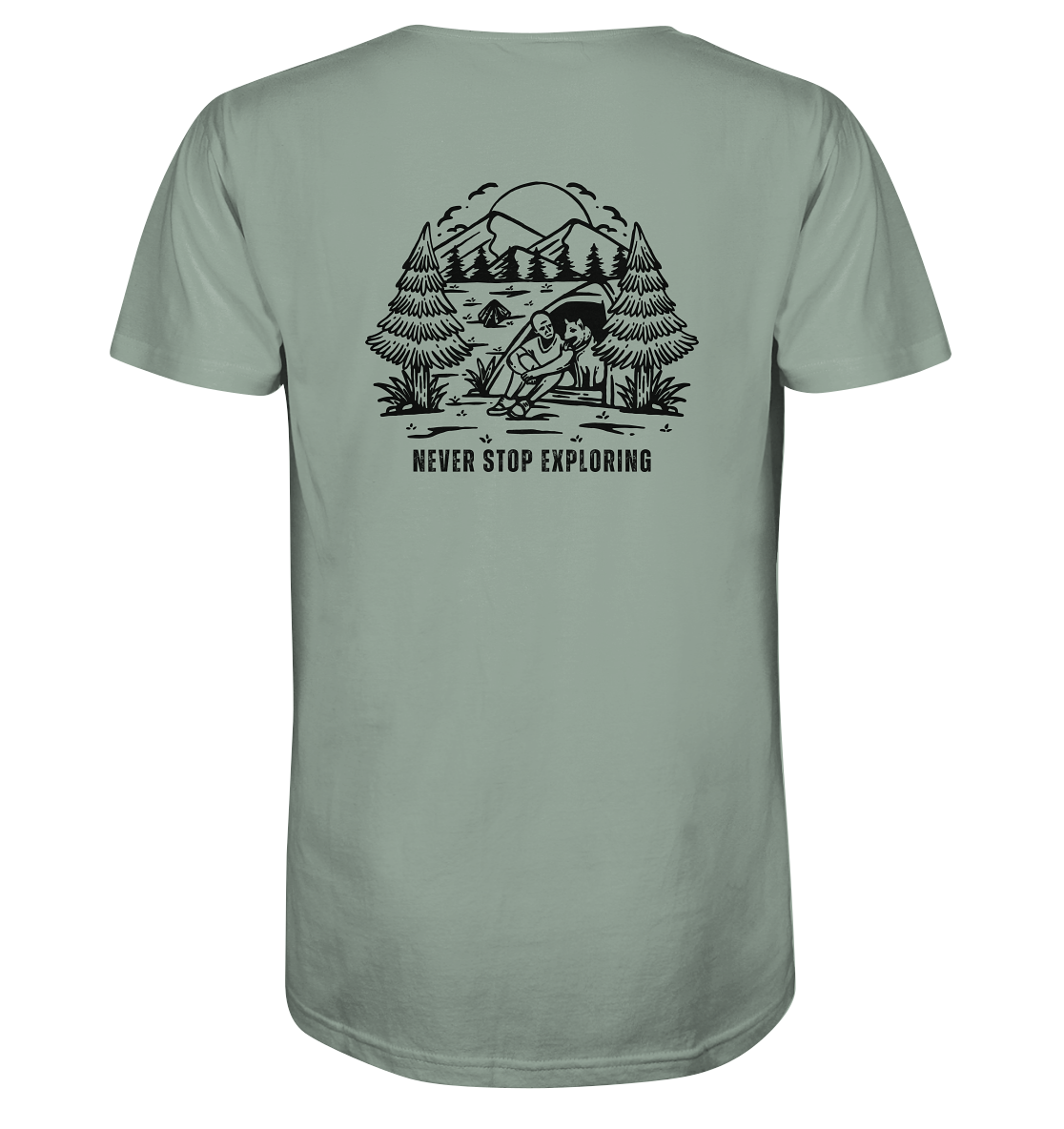 Never Stop Exploring Dog - Organic Shirt