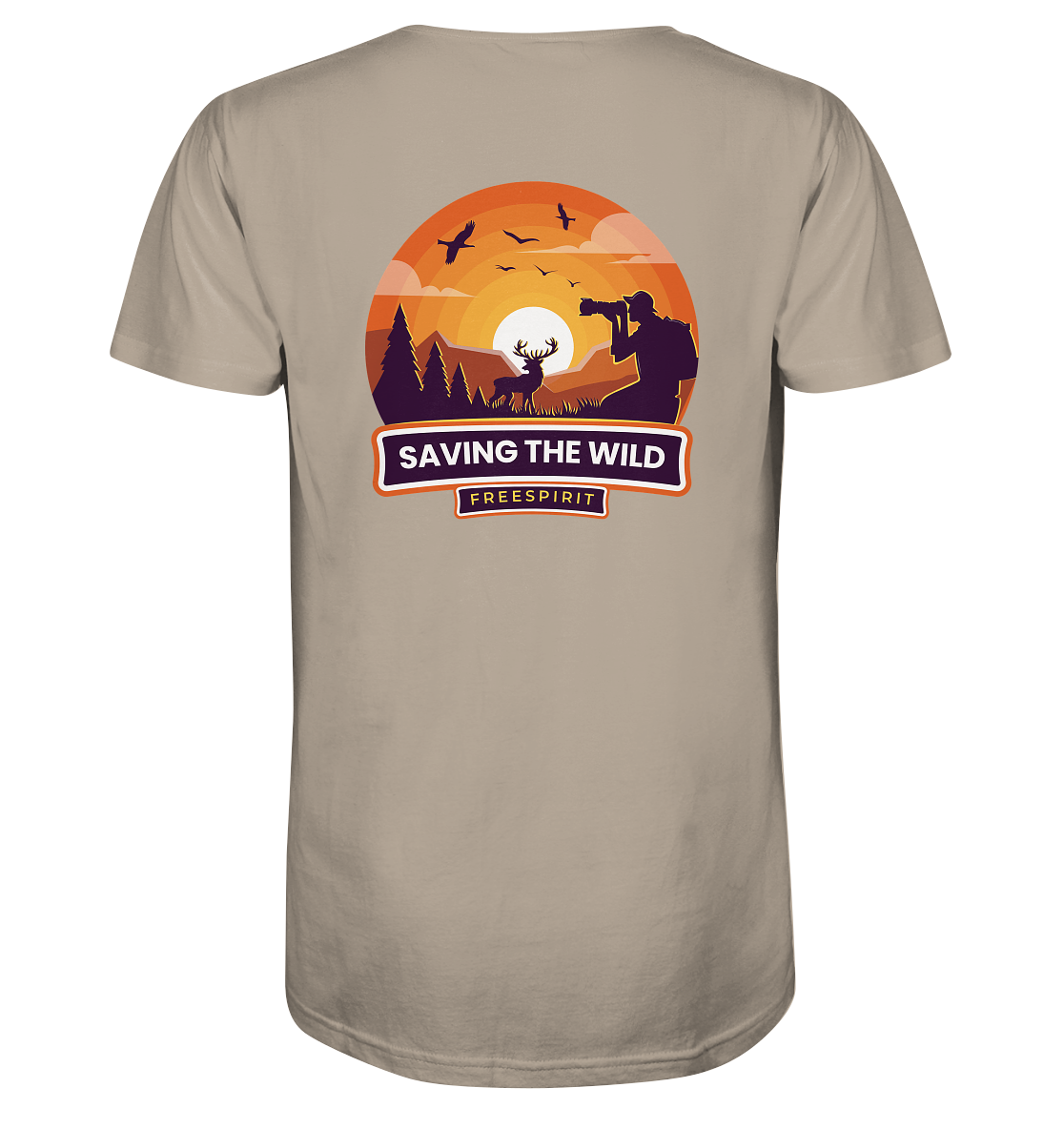 SAVING THE WILD – Freespirit Sunset - Organic Shirt