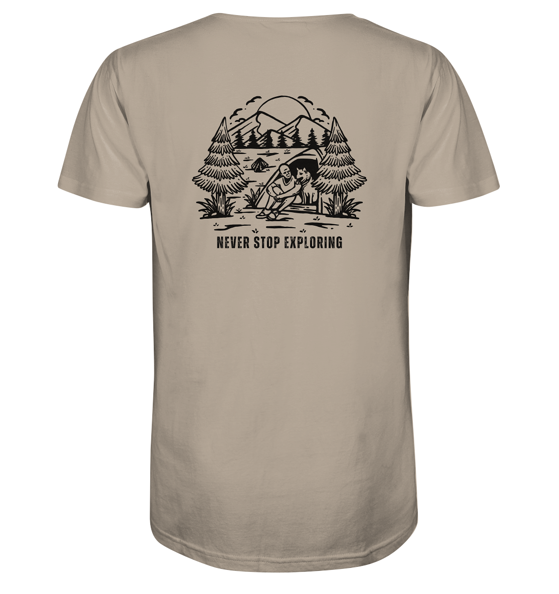 Never Stop Exploring Dog - Organic Shirt