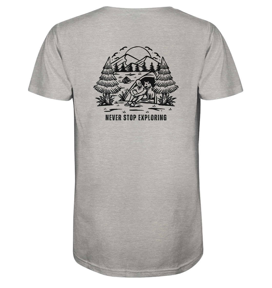 Never Stop Exploring Dog - Organic Shirt