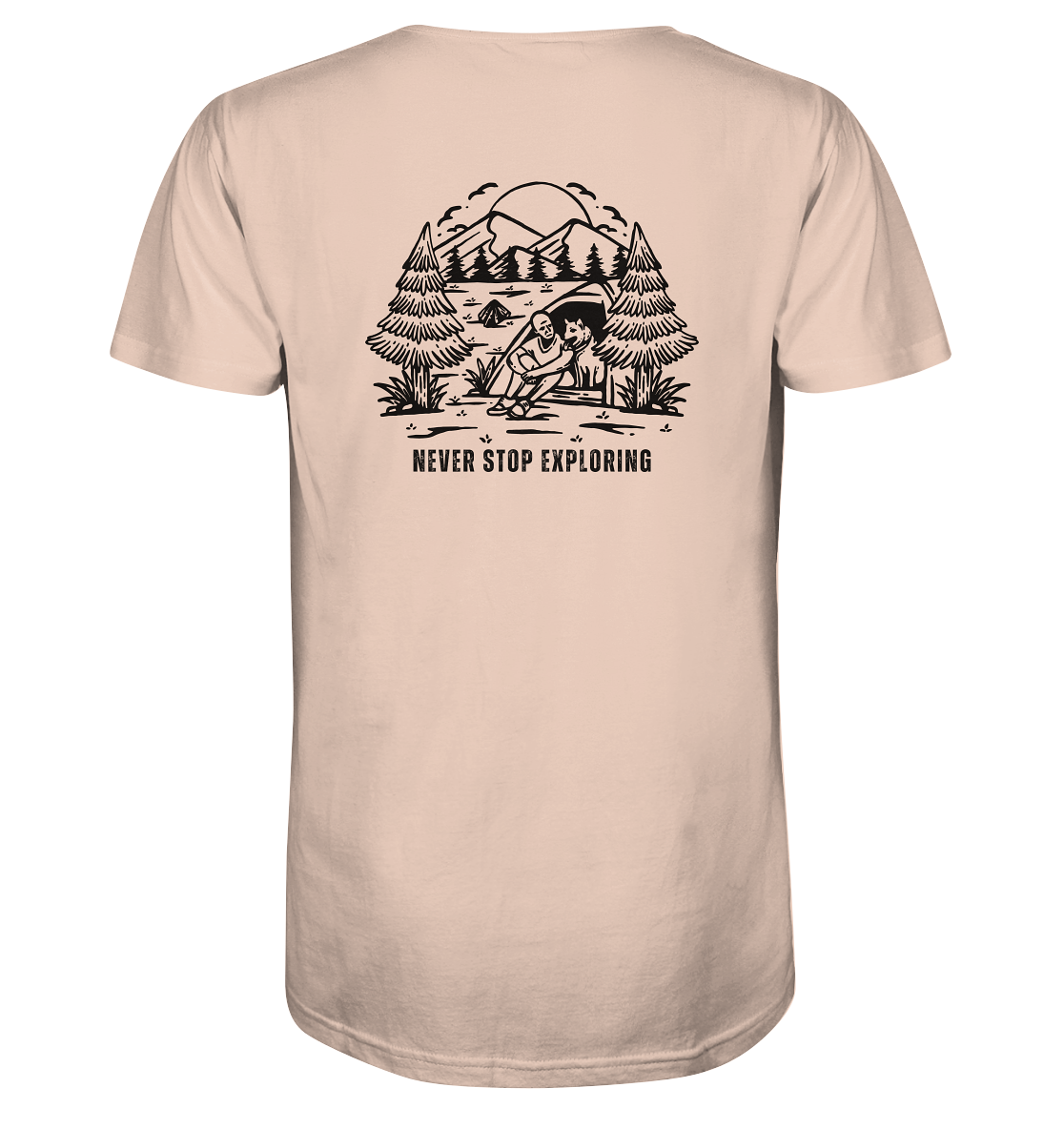 Never Stop Exploring Dog - Organic Shirt
