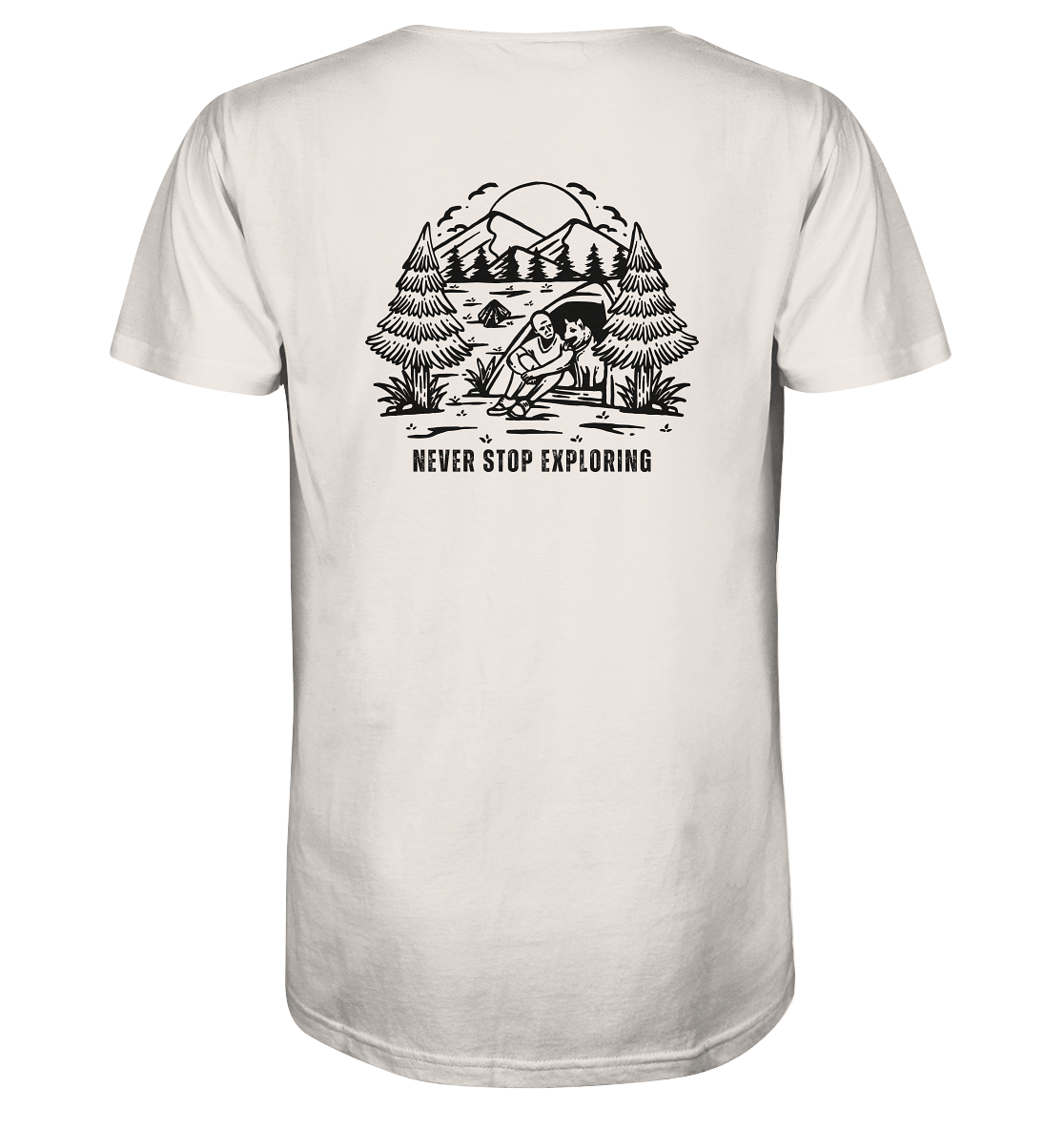 Never Stop Exploring Dog - Organic Shirt