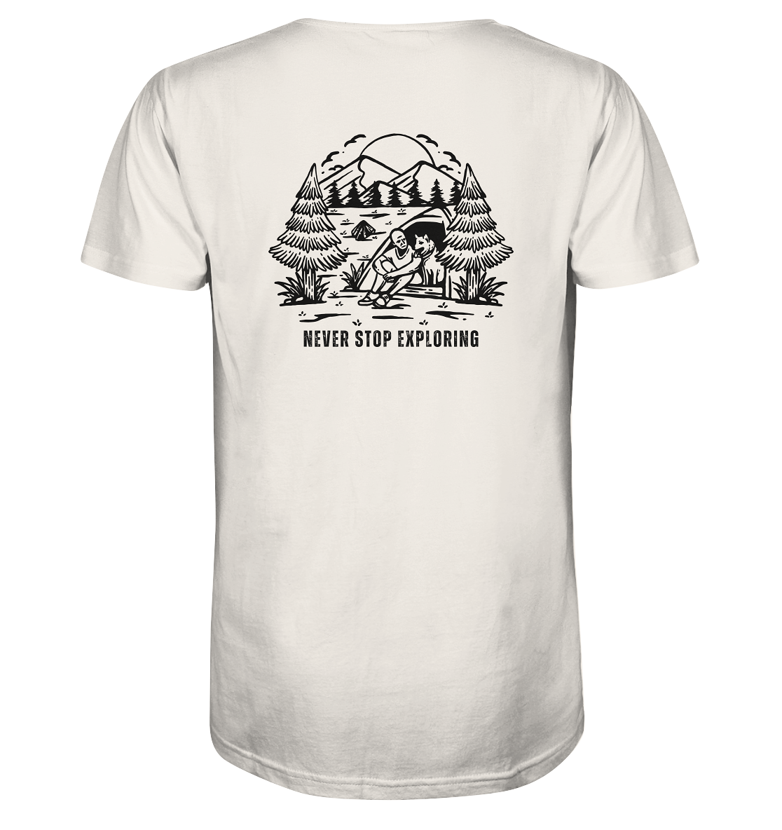 Never Stop Exploring Dog - Organic Shirt