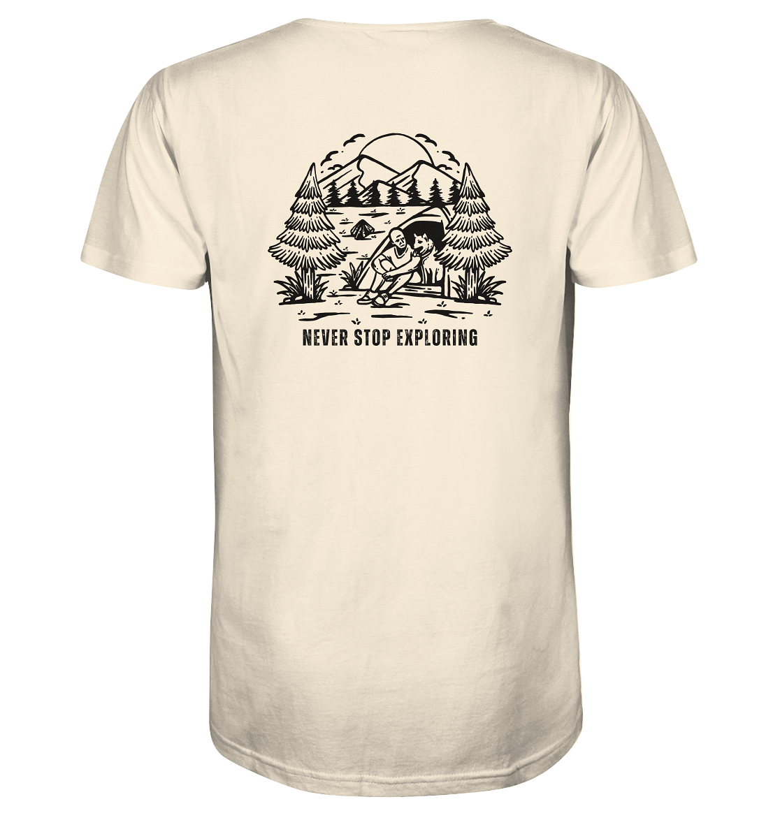 Never Stop Exploring Dog - Organic Shirt