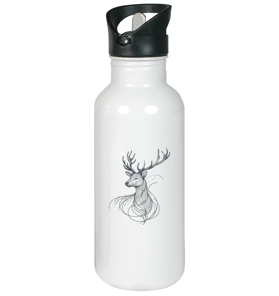 Elegant Stag - Edelstahl-Trinkflasche