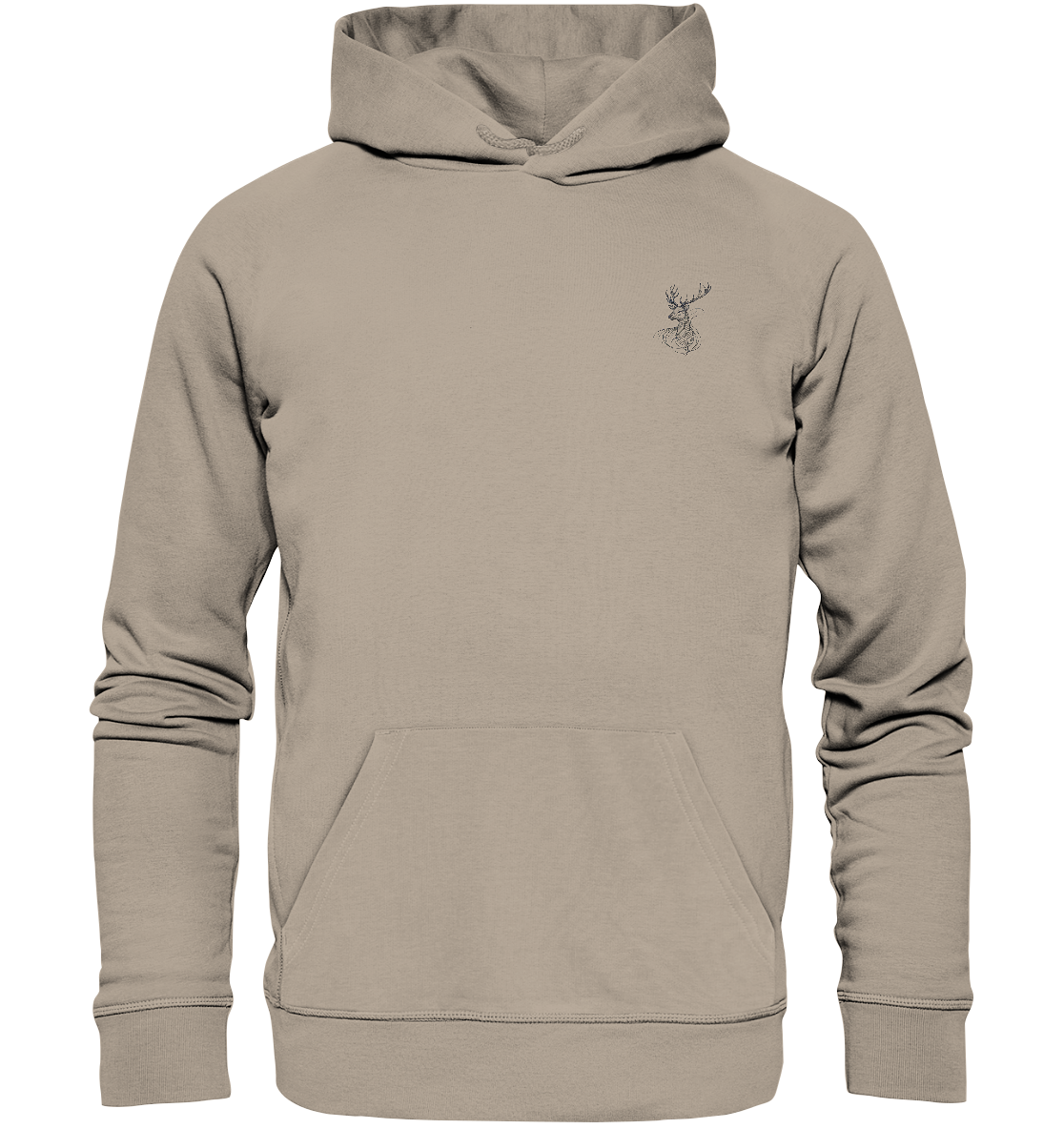 Elegant Stag - Organic Hoodie